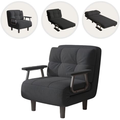 Chauffeuse tissu 1 place convertible HOMCOM | Leroy Merlin
