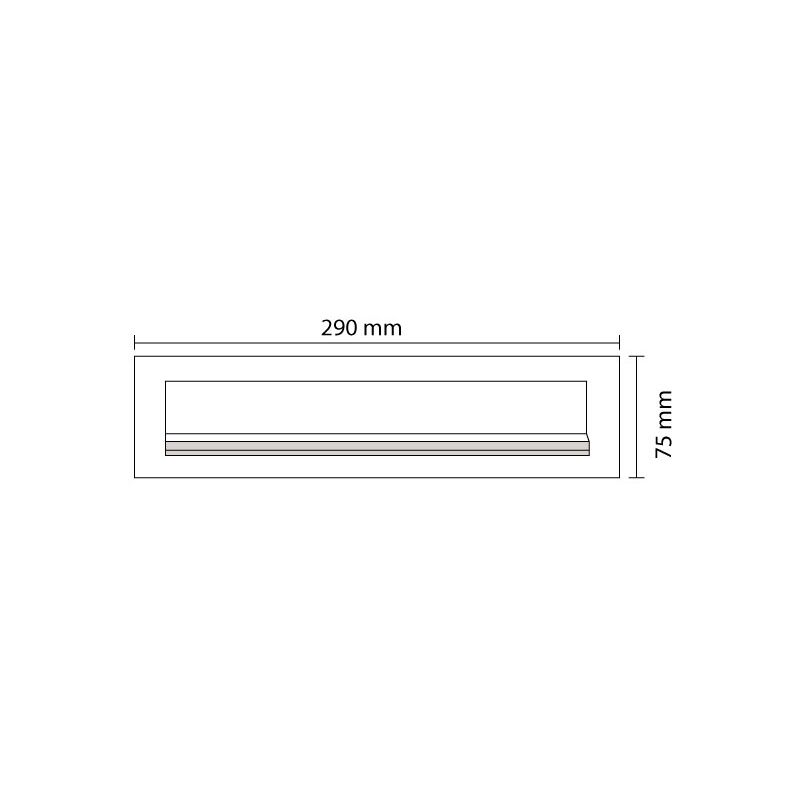 PLACA BUZON 220X50 L. P. 2102