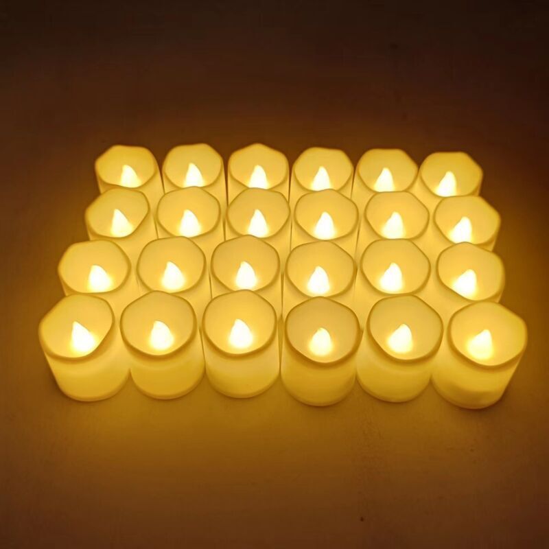 Lot 72 Bougies LED Réalistes Sans Flamme - 3 Modèles Avec 4 Télécommandes