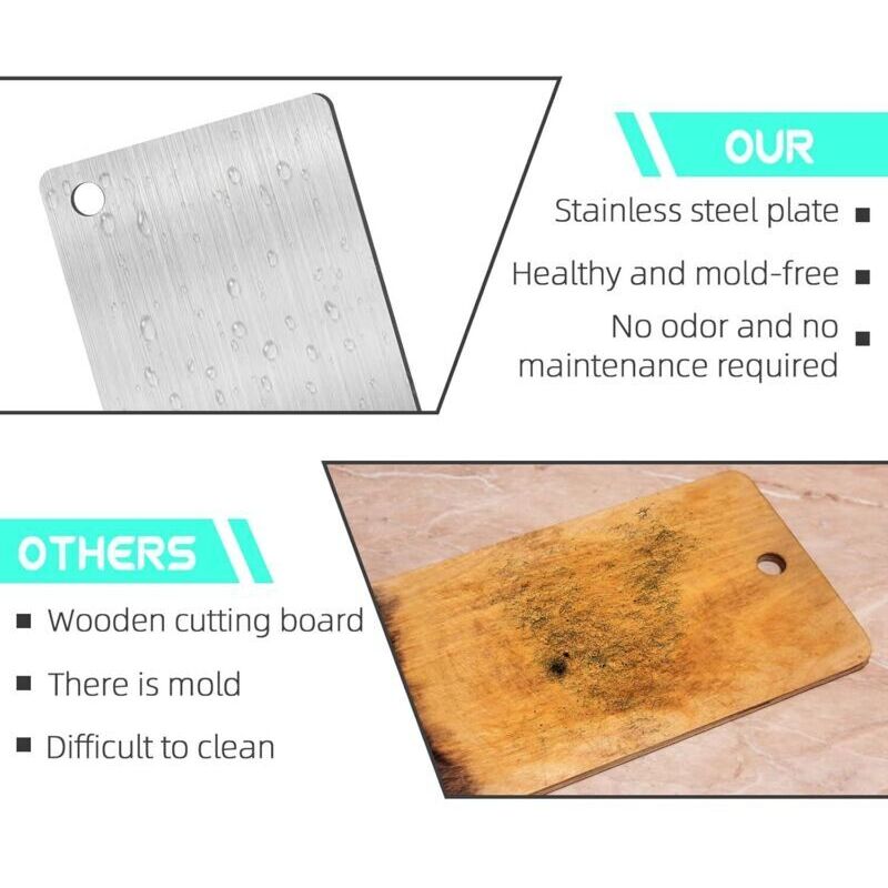 Generic Planche à Découper Inox 304 Double Face Avec Rebord En L Acier Alimentaire 67227235 Generic Planche à Découper Inox 304 Double Face Avec Rebord En L Acier Alimentaire 67227235