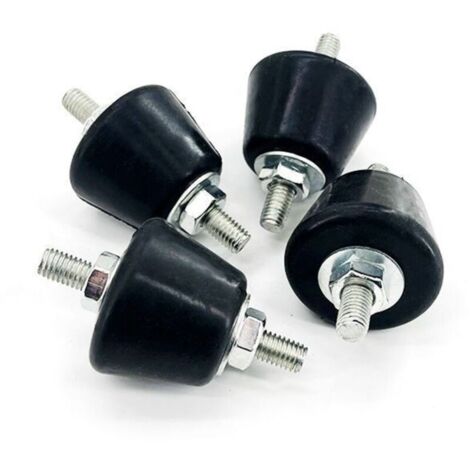 Amortisseurs à goujons en caoutchouc 4 x 3 x 3 cm, lot de 4, isolateurs antivibrations en caoutchouc, adaptés aux mini-pompes à chaleur, compresseurs d\'air, moteurs de garage et moteurs diesel.