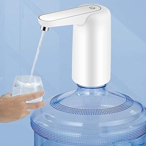 Distributeur d\'eau électrique universel - Chargement USB - Pompe pour bouteille d\'eau potable de 2 à 5 gallons - Idéal pour l\'activité en intérieur et en extérieur