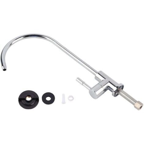 Robinet Évier Cuisine 1/4\" Alliage Zinc Chrome Filtre Eau Potable Osmose Inverse RO (1/4)