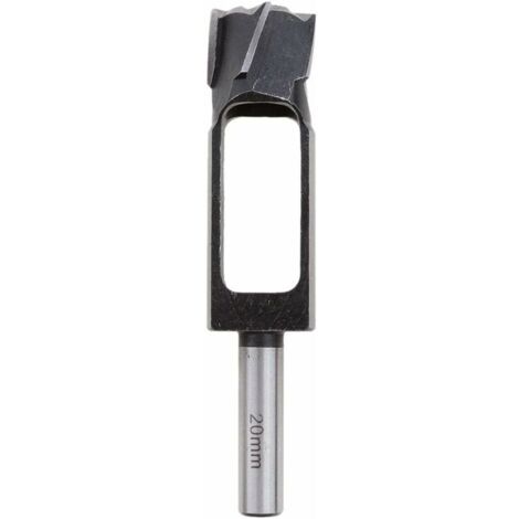 Aiperq – Fraise pour défonceuse 20mm – Acier durci à haute teneur en carbone – Longueur 140mm – Pour bouchons en bois tendre et dur (1/5)