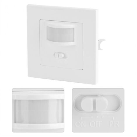 YMYNY Interrupteur Detecteur de Mouvement, La sensibilité et Le délai Peuvent être réglables, 2 Fils Marche/ArrêT et RéGlages,Détecteurs de Mouvement,110V-240V (1/5)