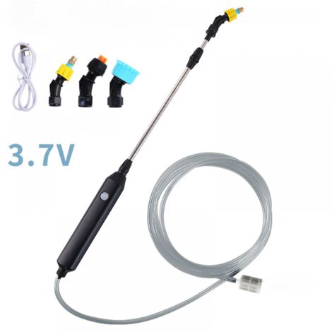 Aiperq – Pulvérisateur électrique rechargeable 2400 mAh – Autonomie 2-3h – Tuyau 3m – 3 buses interchangeables – Pour arrosage et nettoyage (1/5)