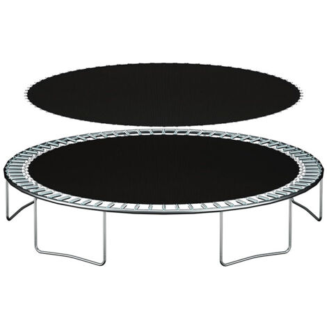 Tapis de Remplacement Rond for Trampoline, avec 60 Anneaux en de diamètre , Tapis de Rebond for Accessoires de Trampolines de 10 Pieds
