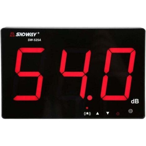 Un enregistreur de niveau sonore avec un seuil d\'alarme fixe, un sonomètre numérique portable à écran LCD, mesurant de 30 à 130 dB, utilisé pour la mesure du bruit.
