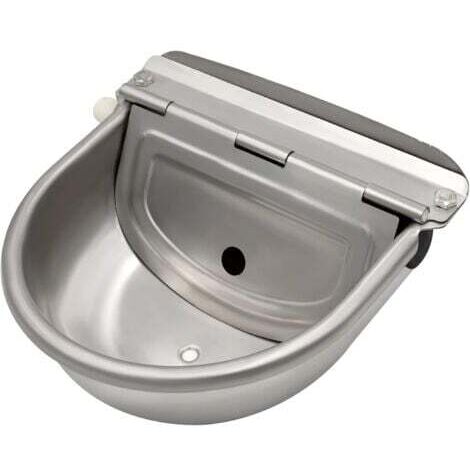 Aiperq – Abreuvoir automatique en acier inoxydable 304 – Valve flottante réglable – Bouchon de vidange – Pour chevaux, chiens, bovins, chèvres, moutons, cochons