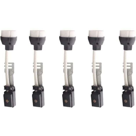 Douille GU10 Ulisem, lot de 5, connecteurs de culot GU10 avec câble et boîte de jonction isolée, adaptateur pour lampes halogènes et LED résistant aux hautes températures, 2 A 250 V, douille GU10 pour (1/4)