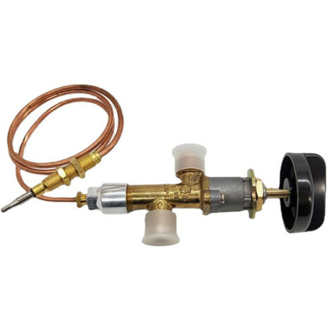 Aiperq – Vanne de chauffage central au gaz – Laiton durable – Raccord DN10 fileté femelle 3/8' – Système de contrôle basse pression