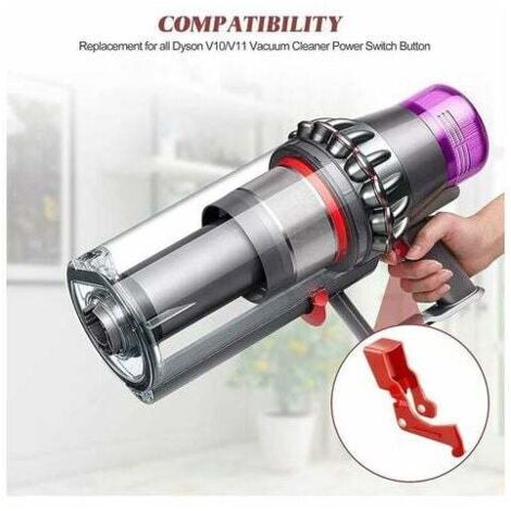 Aiperq – Interrupteur à gâchette de rechange pour aspirateur Dyson V10 V11 – Lot de 2 pièces – Matériau renforcé pour durabilité accrue