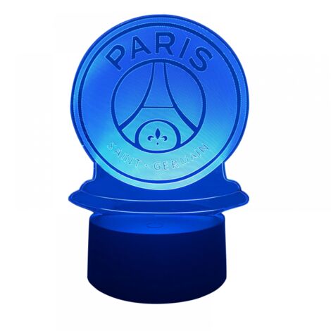 Aiperq – Veilleuse LED 3D illusion PSG – Lampe de bureau en acrylique 5mm – 7 couleurs – Fonctionnement USB ou piles AA - CLUB 3 D