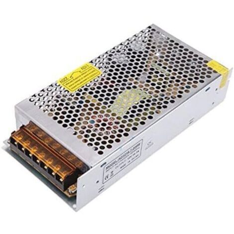 Alimentation 12V 10A, Transformateur AC 100V-240V à DC 12 Volt 120W pour Bande LED, Lumières LED, CCTV, Radio, Projet Informatique