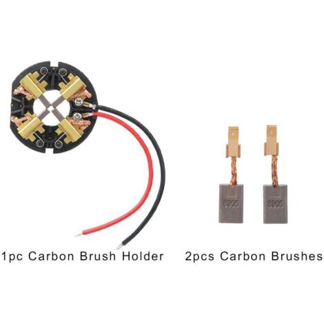 Balais de charbon en cuivre pour clés électriques, compatibles avec les modèles 2607-059, 2607-20, M12M18 AEG et 2602-20，Comprend un porte-balais et un balai de charbon.