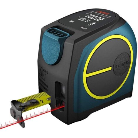 Télémètre Laser Numérique avec Rétroéclairage LCD, Mètre Ruban Laser pour Mesurer Distances Précises (1/5)