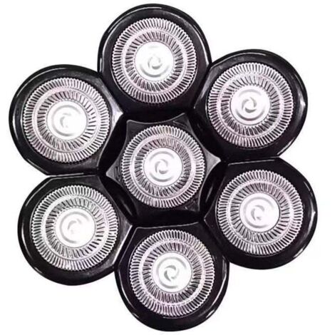 Tête Rasoir 7 têtes faciles à Installer，Rasoir électrique Flottant Barbe Tondeuse à Cheveux