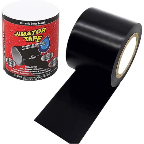 Ruban étanche noir,2pcs Tape Waterproof,Ruban en silicone auto fusionnant, ruban isolant et bande d'étanchéité,D'étanchéité qui Colle et Répare Quasiment Tout (1/5)