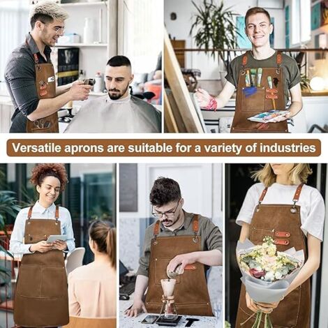 Lot De 5 Tabliers De Cuisine Réglables De Qualité Supérieure Pour Homme