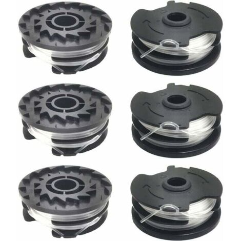 Ugreat – Lot de 6 bobines de fil de rechange pour coupe-bordure – Résine copolymère nylon – Diamètre 1,6 mm – Design en spirale pour coupe efficace - 20-Li (1/5)