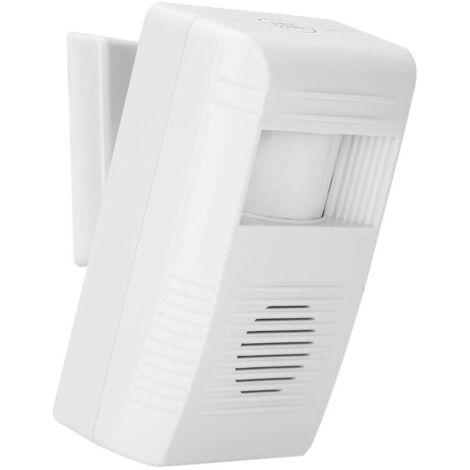 INHHUB Mouvement,Sonnette sans Fil Passage,Sonnette pour entrée Magasin Blanc récepteur et émetteur Longue portée Protection sécurité Domicile au Bureau Étanche Carillon electronique-INHHUB