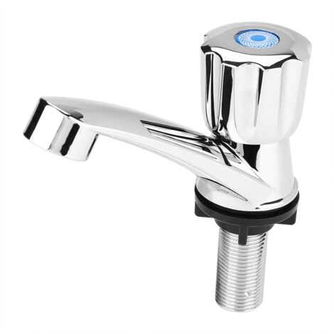 Robinet d'eau froide en plastique ABS pour salle de bain, lavabo et évier (valve G1/2)