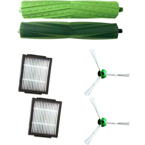 Ahlsen Kit d'accessoires de rechange pour iRobot Roomba série I iRobot i7 E5 E6 Filtre, brosse principale et brosse latérale Personnalisable (1/5)