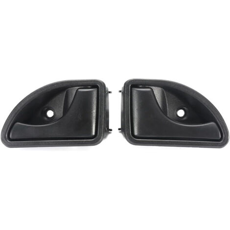 CCYKXA Poignée de porte intérieure avant gauche et droite compatible avec Renault Kangoo I 1997-2007 Twingo I 1993-2007 - Type A Noir à gauche et à droite (1/4)