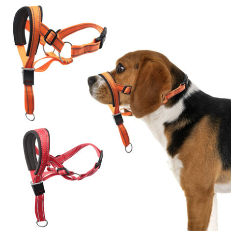 Ahlsen Collier de tête pour chien, licou sans traction avec rembourrage doux, outil d'entraînement durable et réfléchissant pour chiens de taille moyenne, labrador, arrête les tractions lourdes et con (1/4)