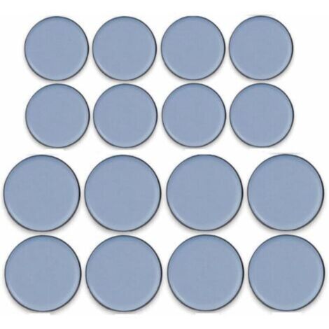 Ahlsen – Lot de 16 patins en téflon autocollants pour meubles – Dimensions 25mm et 30mm – Glisseurs pour sols durs – Réduction du bruit et protection