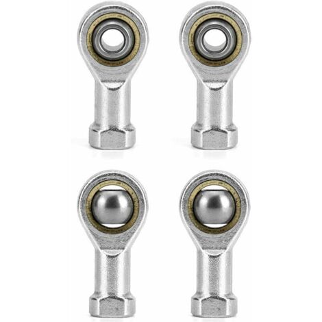 Tigrezy 4 Pièces 6mm Embout Roulement à Rotule M6 x 1.0, Femelle Filétage Auto-Lubrifiantes (1/5)