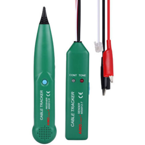 Ahlsen MS6812 Traceur Cable, Cable Tracker, Detecteur Cable Robot Tondeuse, Traceur De Câble Portable, Testeur De Câble Téléphonique, Traceur Cable Electrique Pour Téléphone