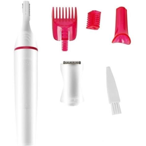 Rasoir électrique 4-en-1 électrique femmes cheveux rasoir sourcil nez Bikini tondeuse à cheveux batterie non incluse