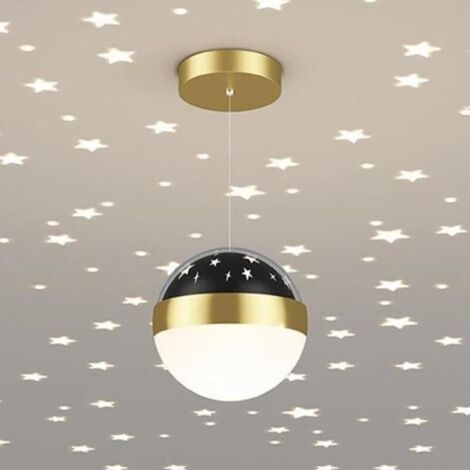 fée étoile suspension globe lampe suspendue étoile projecteur chambre d\'enfant plafonnier luminaire 12W LED suspension lumières