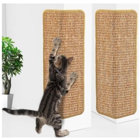Tapis Griffoir pour Chat, Sisal Gratter Griffoirs 60x30cm,Chats Grattoir pour Angle,Tapis Griffoir d\\\'angle,Tapis Griffoir pour Chat (1/4)