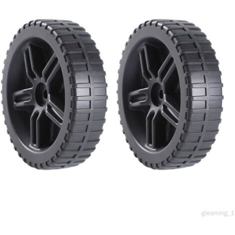 Roues de gril anti-poussière pour Barbecue, 2 pièces, arbre à trou de 1cm, résistantes à l\\\'usure