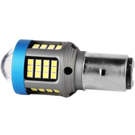 Ampoules de phare de moto Ampoule de phare de moto LED blanc haute luminosité large vue en alliage d\'aluminium BA20D