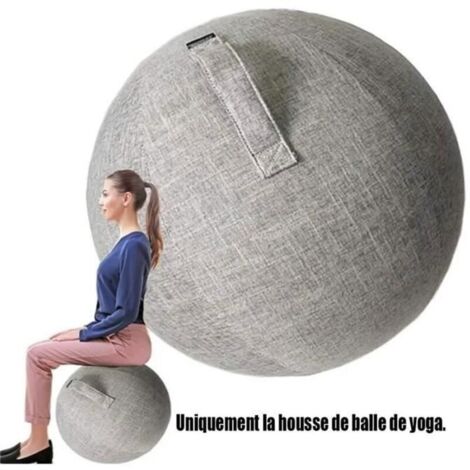 Swiss Ball Grossesse/Ballon Gym Housse 65cm Ballon de Gym pour La Maison Et Le Bureau Bureau Pilates- 65cm Gris