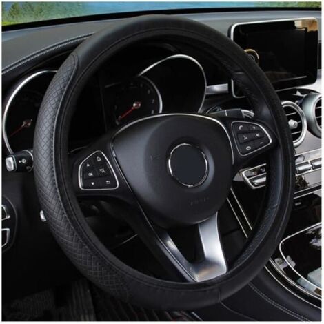 Couvre volant,Housse de volant de voiture universelle en cuir,antidérapante,pour citroën C1 C2 C3 C4 C5 C4l DS5 Xsara