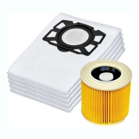 Filtre de Sacs D\'Aspirateur Adapté pour Karcher KFI 357 KFI357 KA 40 Sac de Remplacement pour Karcher 2.863-314.0WD2 plus WD3 (1/5)