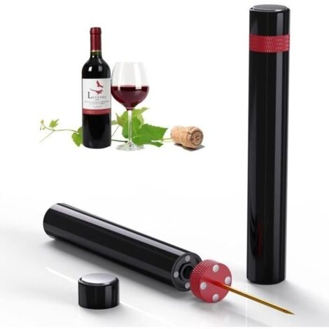 Tire Bouchon, Tire-Bouchon à Pression d\'air 7S Cork Pops Out, Décapsuleur à Vin Rouge Outils Ouverture de Bouteille Portable