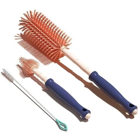 s de Nettoyage,Goupillon en Silicone pour biberon,Peut Facilement Nettoyer Tous Les Types de biberons,tétines,verre,etc (1/4)
