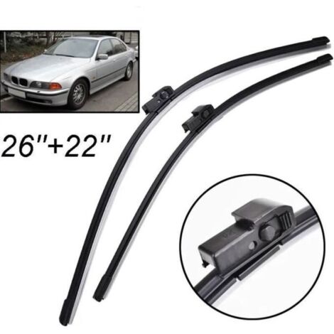 Lot de 2 Balais d\'essuie-glace avant pour BMW Série 5 E39 525i 528i 530i 540i M5 E39 1995 1996 1997 1998 1999 2000 2001 2002 2003