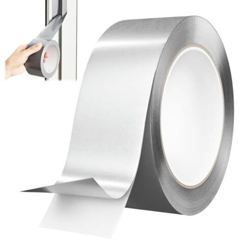 Scotch Aluminium Haute Temperature,Ruban Adhésif en Aluminium,50mm x 20m Ruban Adhésif Aluminium,Ruban Métallique Très Résistant