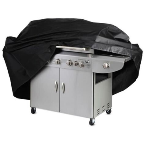 (Noir)Housse de Protection pour Barbecue à Gaz - Bâche Imperméable en Tissu d\'Oxford 210D - Noir - XL/170x61x117CM (1/4)