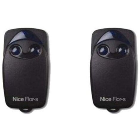 Pack de 2 Télécommandes NICE FLO2R-S pour portail et porte de garage