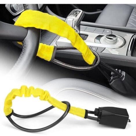 Antivol Voiture Serrure Volant Bloque, Anti Vol Auto Sécurité, Universel Protection Antivol de Vol Véhicule Campingcar Van Camion