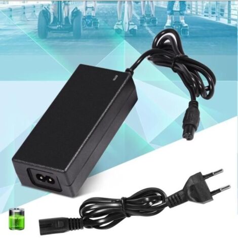 Chargeur de batterie adaptateur de Trottinette scooter électrique DC 42V 2A (prise UE)