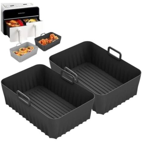 Accessoire Air Fryer, 2 Paquet Moule Air Fryer pour, Air Fryer Accessoires, Moule Silicone Airfryer Pot pour Instant Pot (1/4)