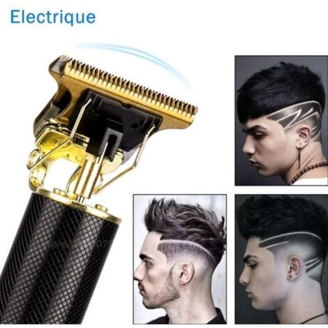 Tondeuse Cheveux Professionnelle Hommes Enfants Famille Animaux Rasoir Electriques Barbe sans fil Noir Domestique Salon de Coiffure